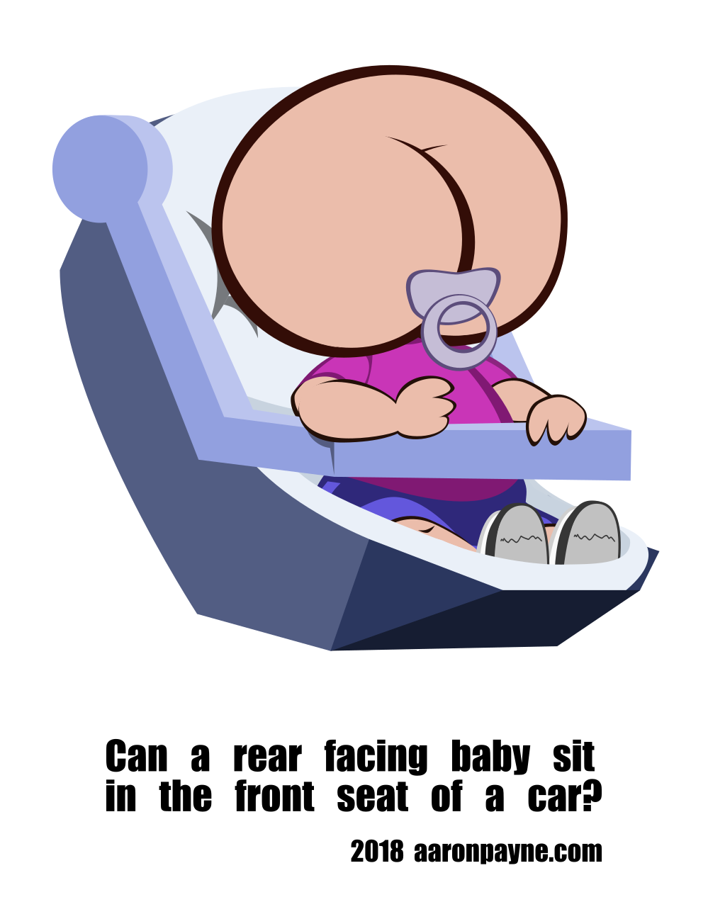 Rear facing baby