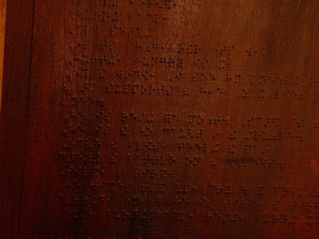 Perceptions, braille detail